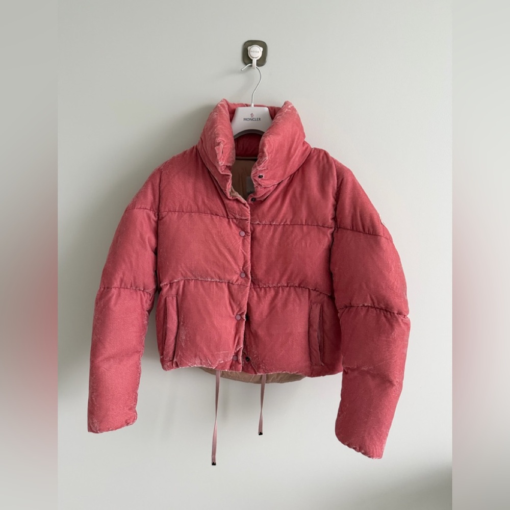 Moncler Velvet Goose Down Puff Jacket - Picture 4 of 12